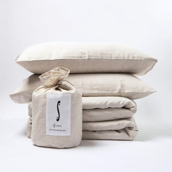 Cubreplumon Lino Beige