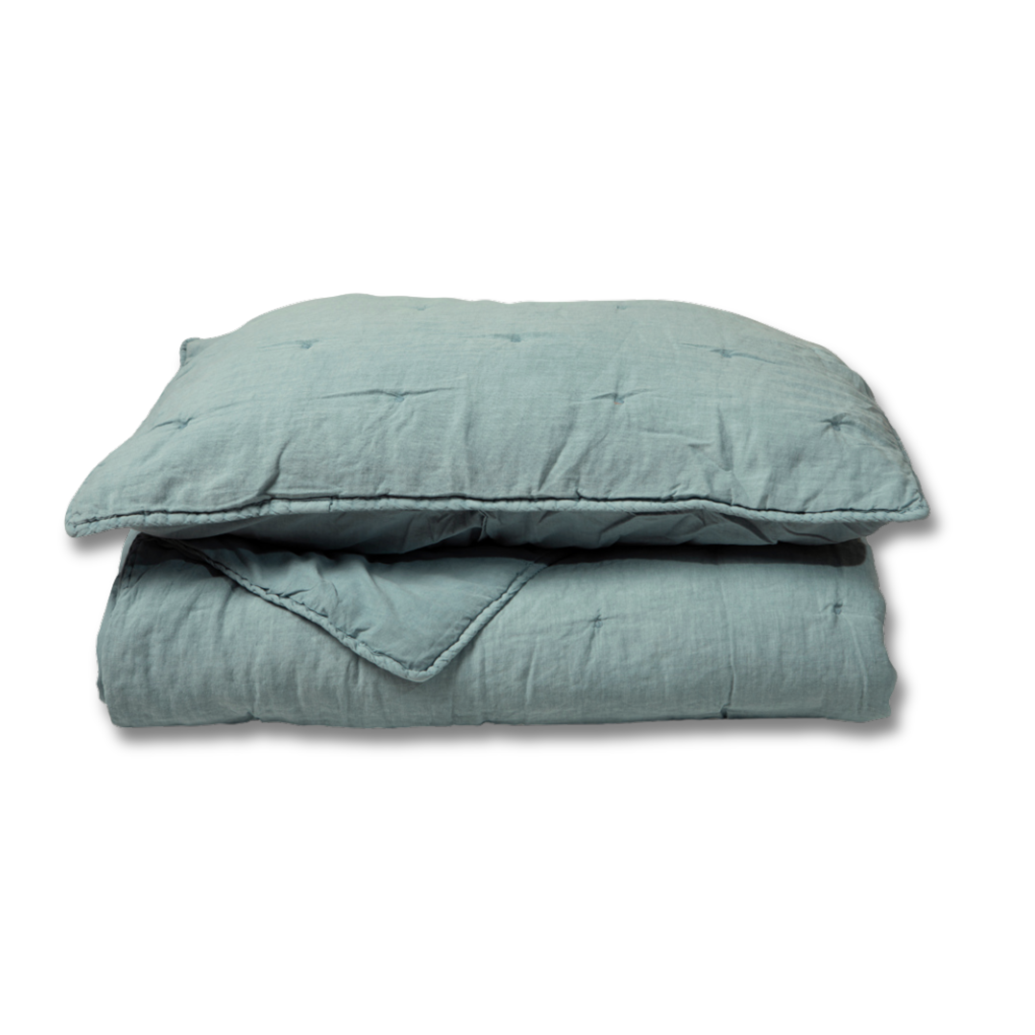 CUBRECAMA QUILT PLAZA 1 1/2 PLAZA LINO TURQUESA