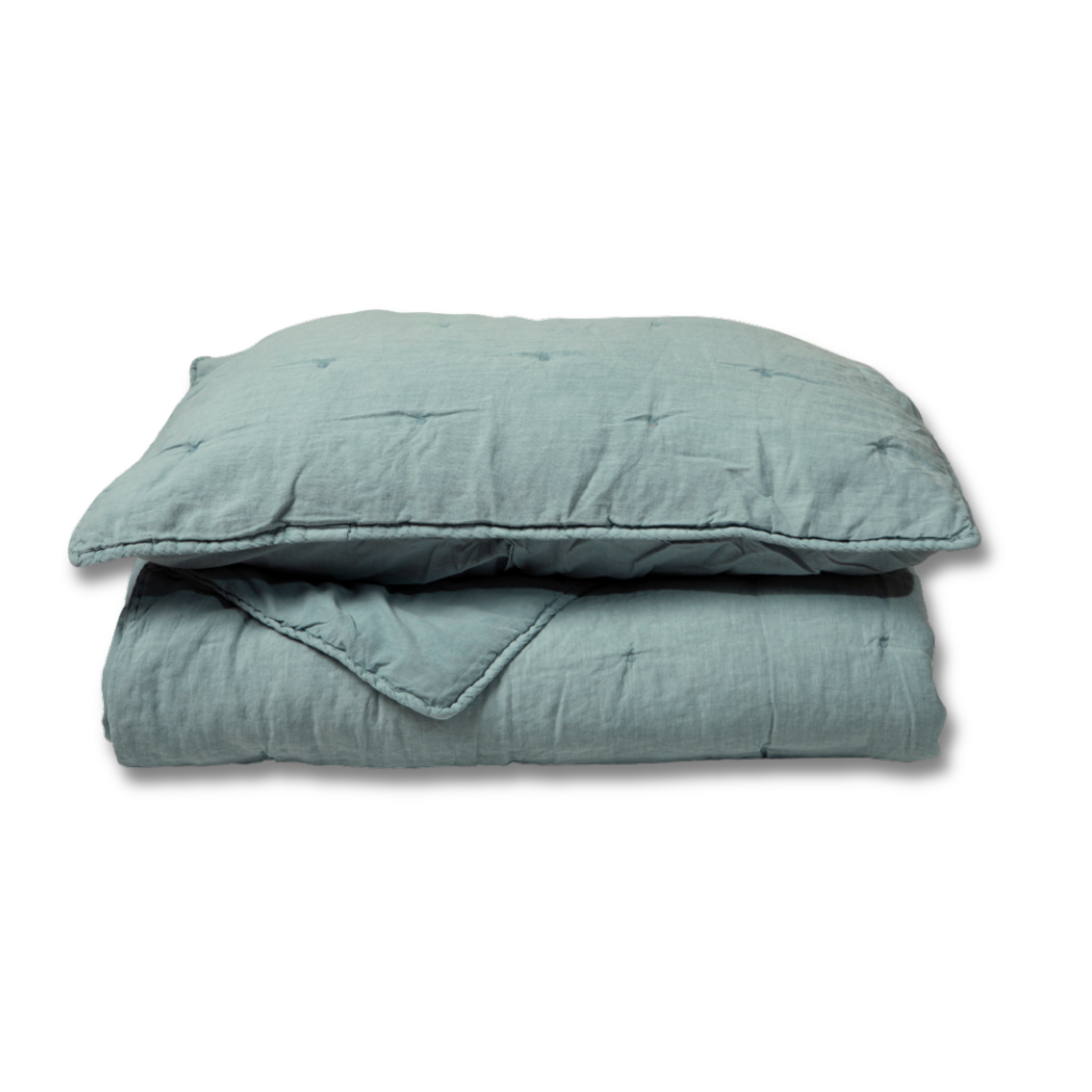 CUBRECAMA QUILT PLAZA 1 1/2 PLAZA LINO TURQUESA