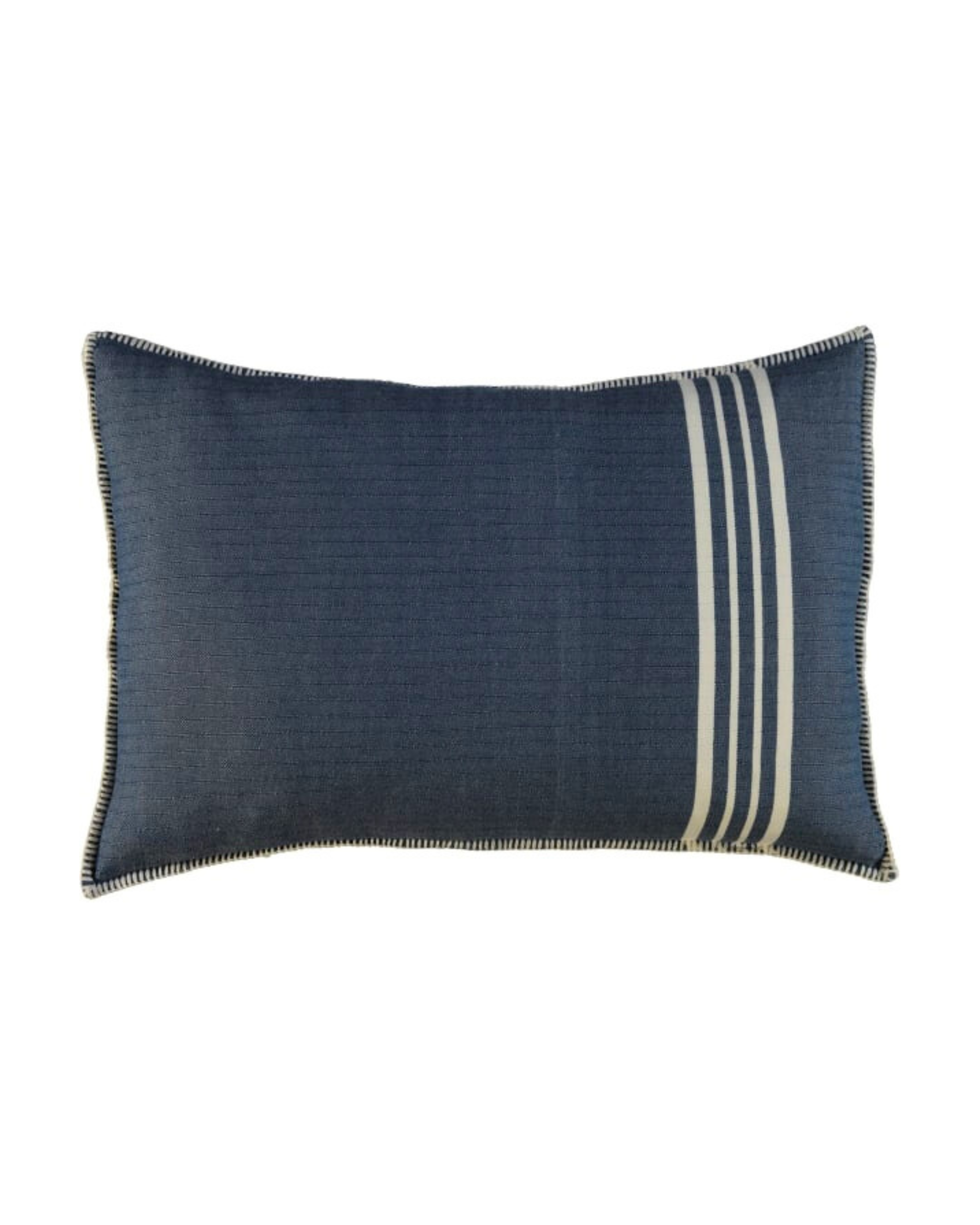 FUNDA COJIN BERNA STRIPE STITCH 40x60 BLUE