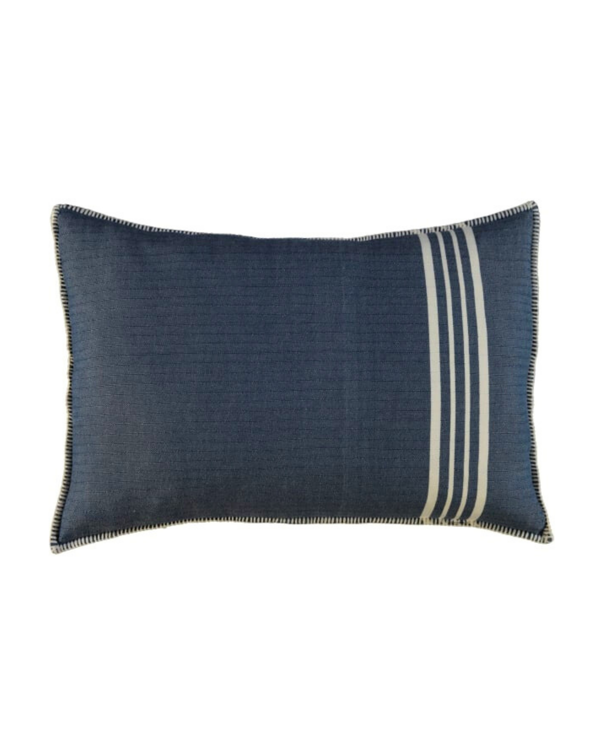 FUNDA COJIN BERNA STRIPE STITCH 40x60 BLUE