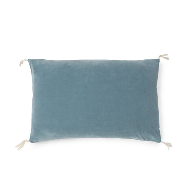 FUNDA COJIN TERCIOPELO TURQUESA 60X40