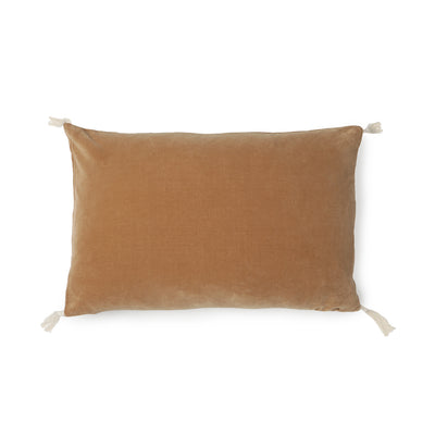 FUNDA COJIN TERCIOPELO CAMEL 60X40