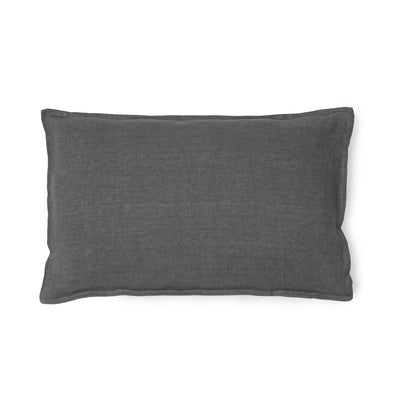 FUNDA COJIN LINO GRIS OSCURO 60x40