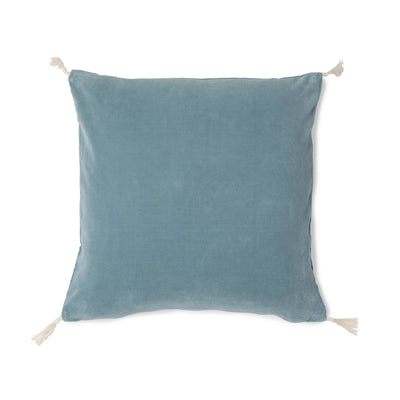 FUNDA COJIN TERCIOPELO TURQUESA 50X50