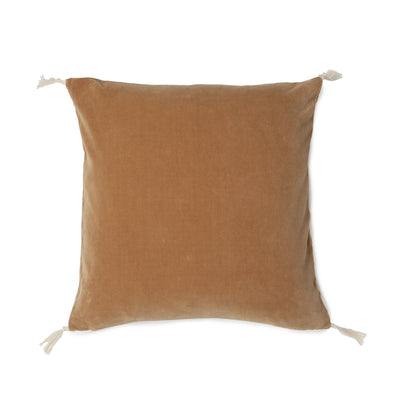 FUNDA COJIN TERCIOPELO CAMEL 50X50