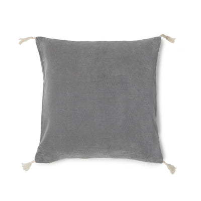 FUNDA COJIN TERCIOPELO GRIS 50X50