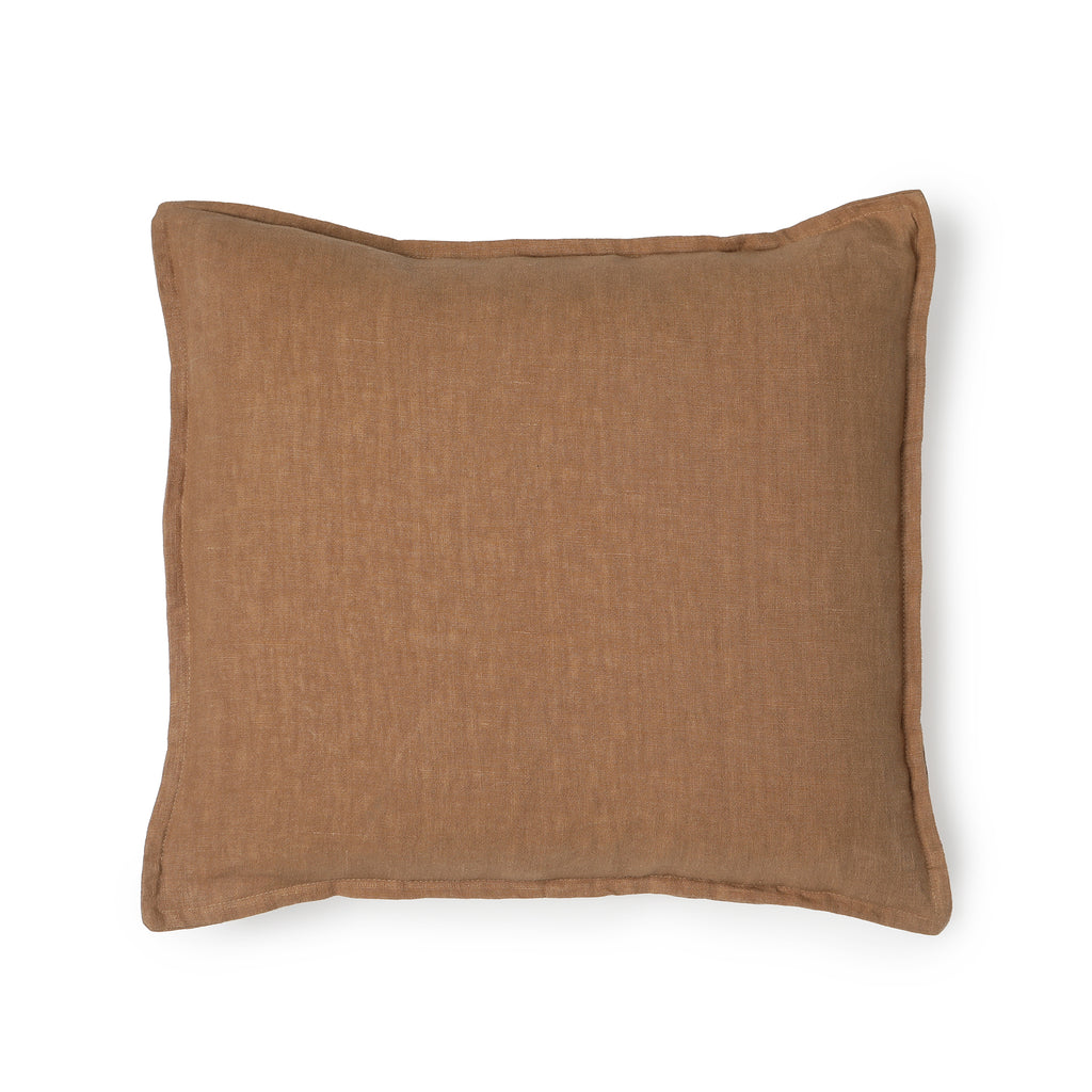 FUNDA COJIN LINO CAMEL 50X50