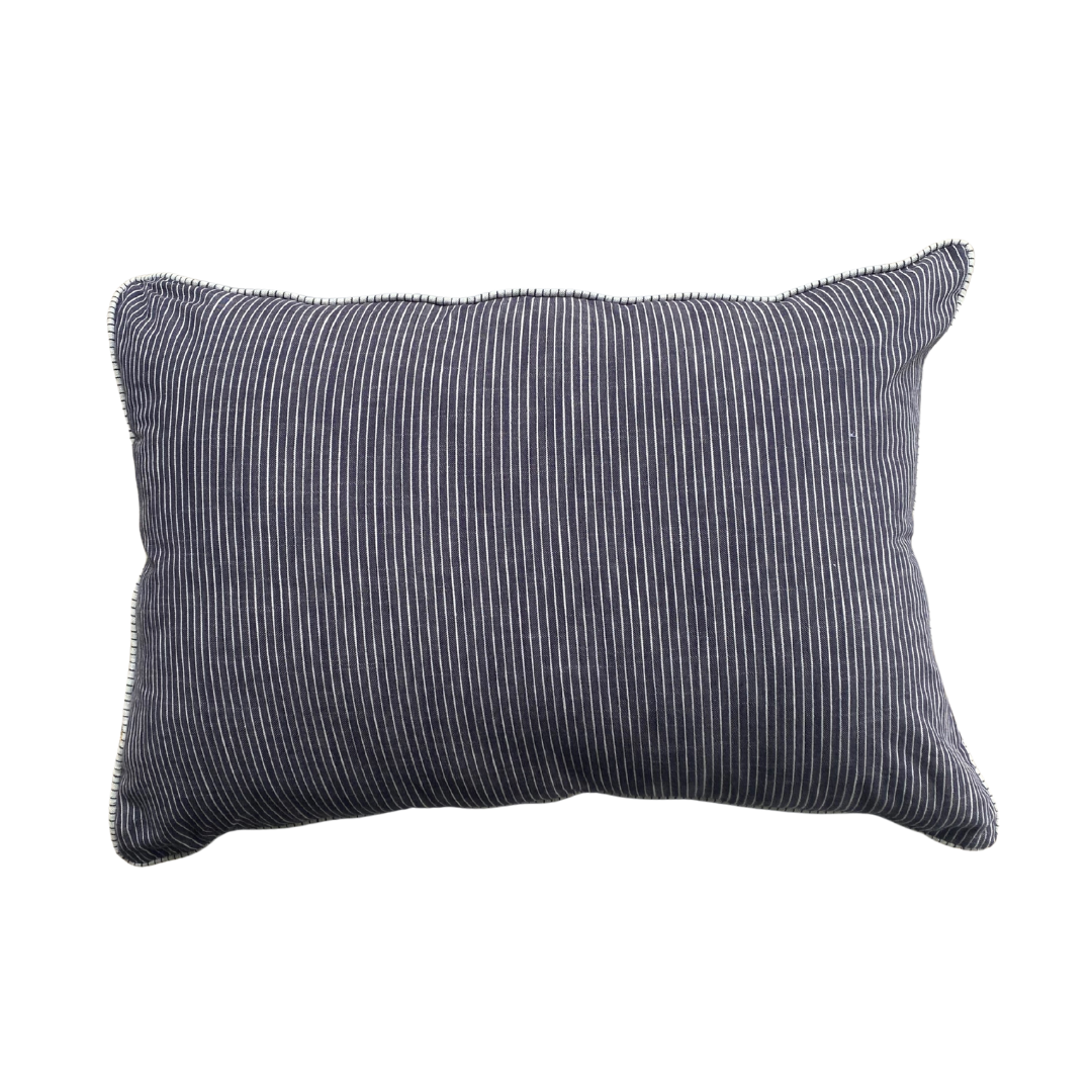 FUNDA ALMOHADON ESPIGA AZUL