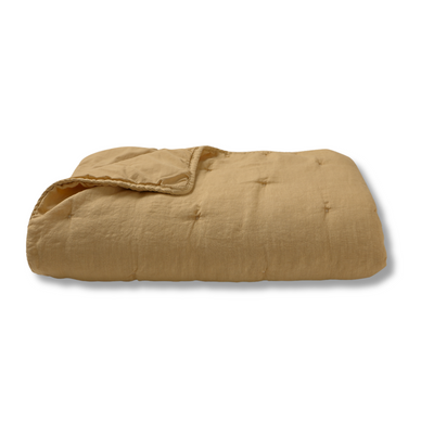 PIECERA QUILT LINO TAUPE 100X270