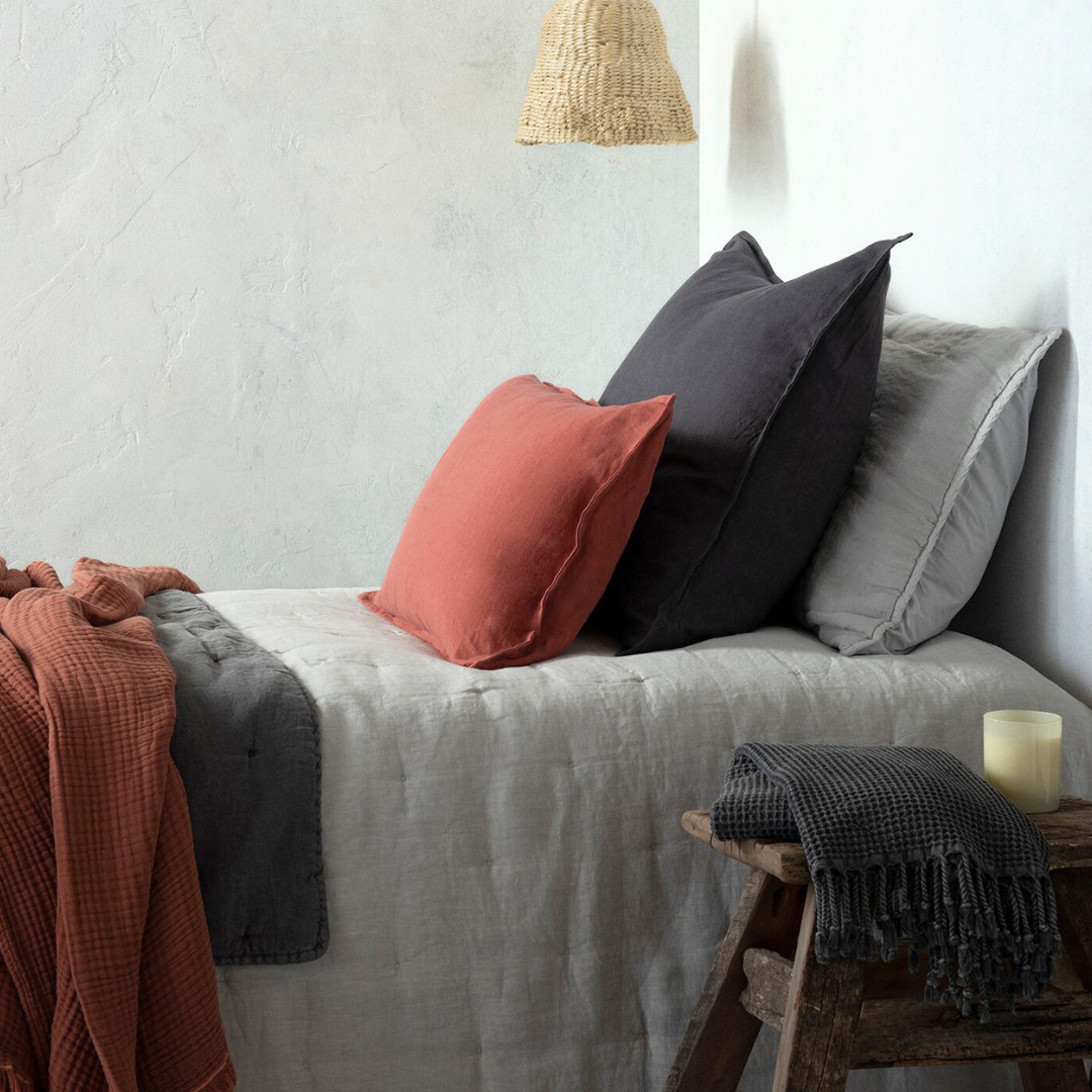 CUBRECAMA QUILT 1 1/2 PLAZA LINO GRIS CLARO