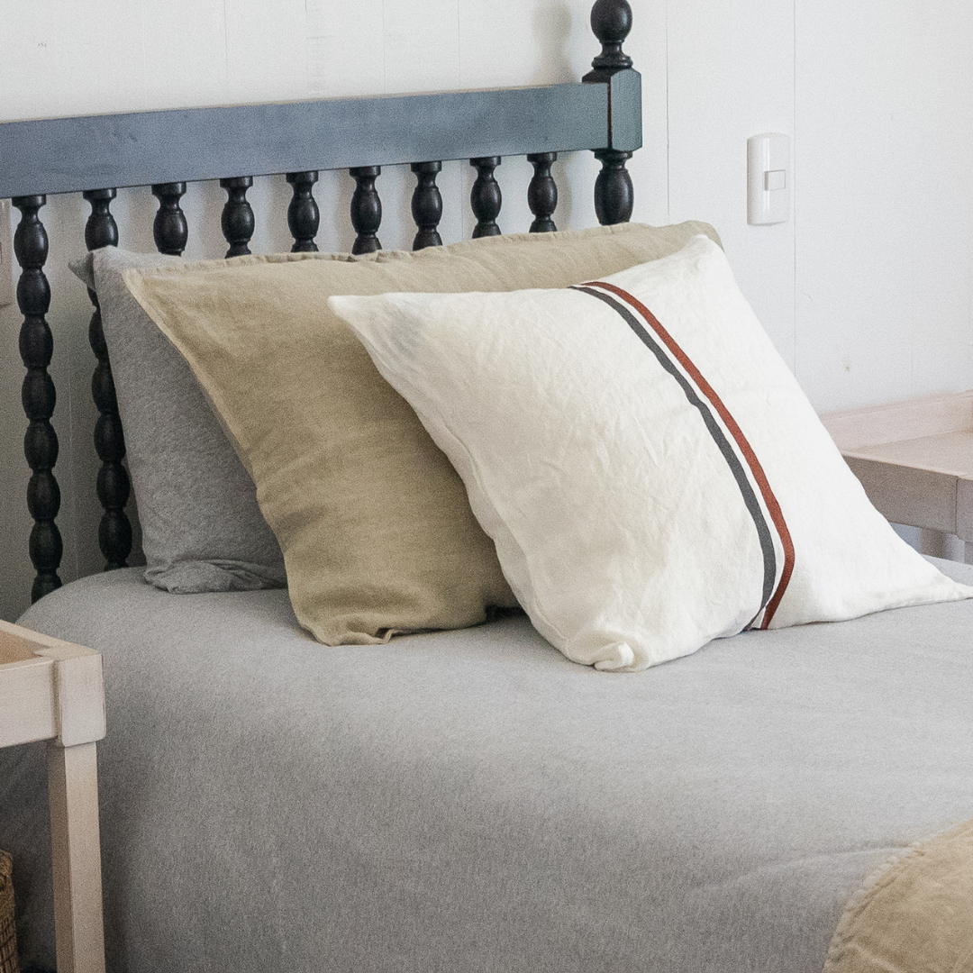 FUNDA ALMOHADON LINO BEIGE 70X50
