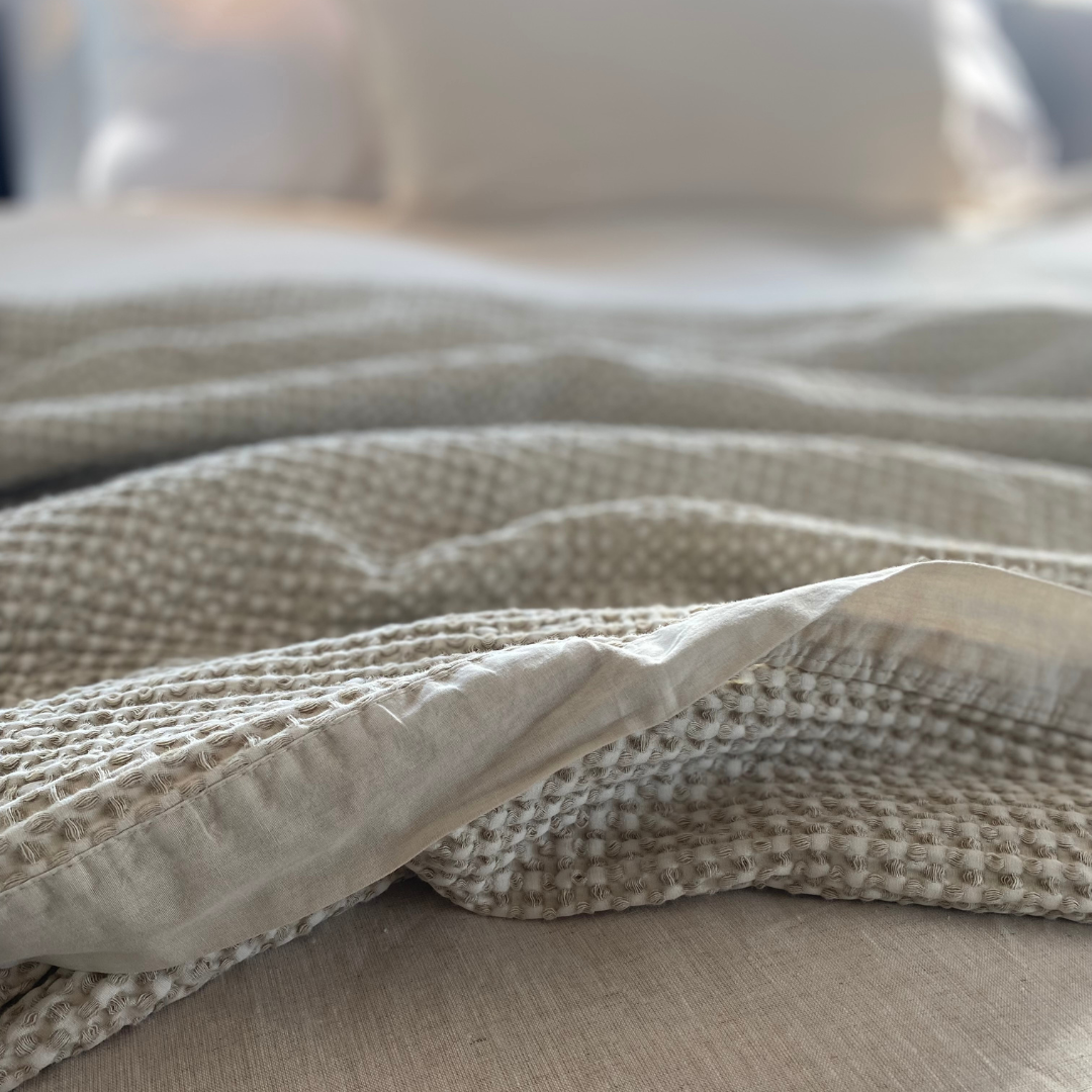 PIECERA WAFFLE KING TAUPE