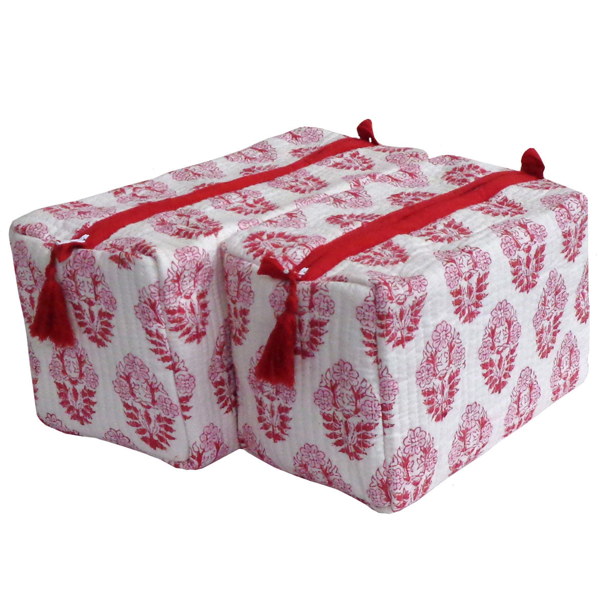 COSMETIQUERO BLOCK PRINT BOTTA RED