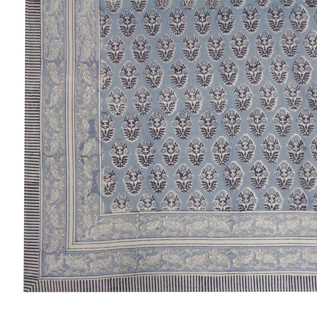 MANTEL BLOCK PRINT BOTTA LIGHT BLUE
