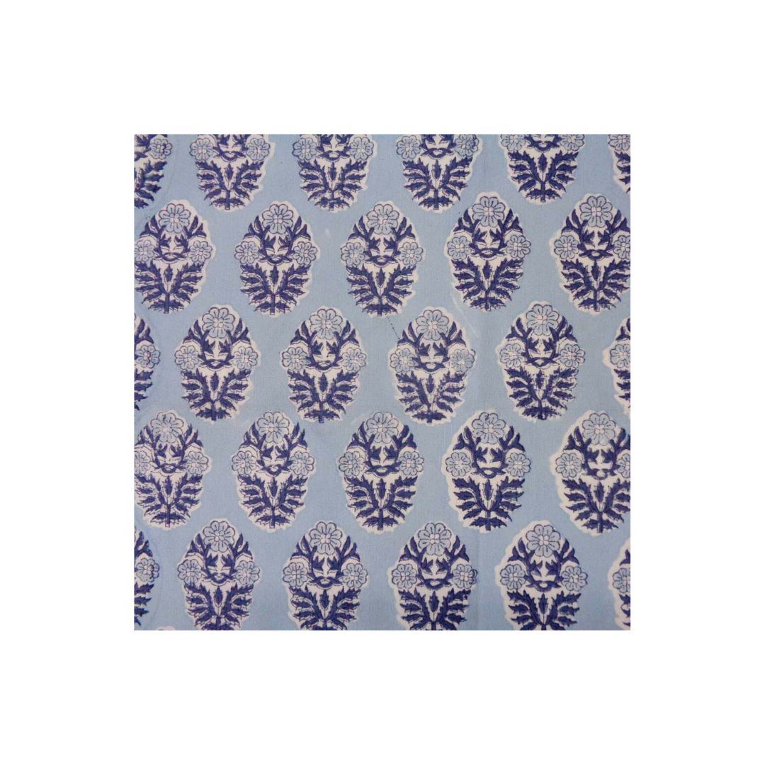SERVILLETA BOOTA LIGHT BLUE BLOCK PRINT