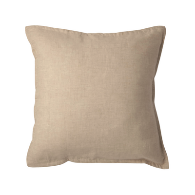 FUNDA COJIN LINO BEIGE 50x50
