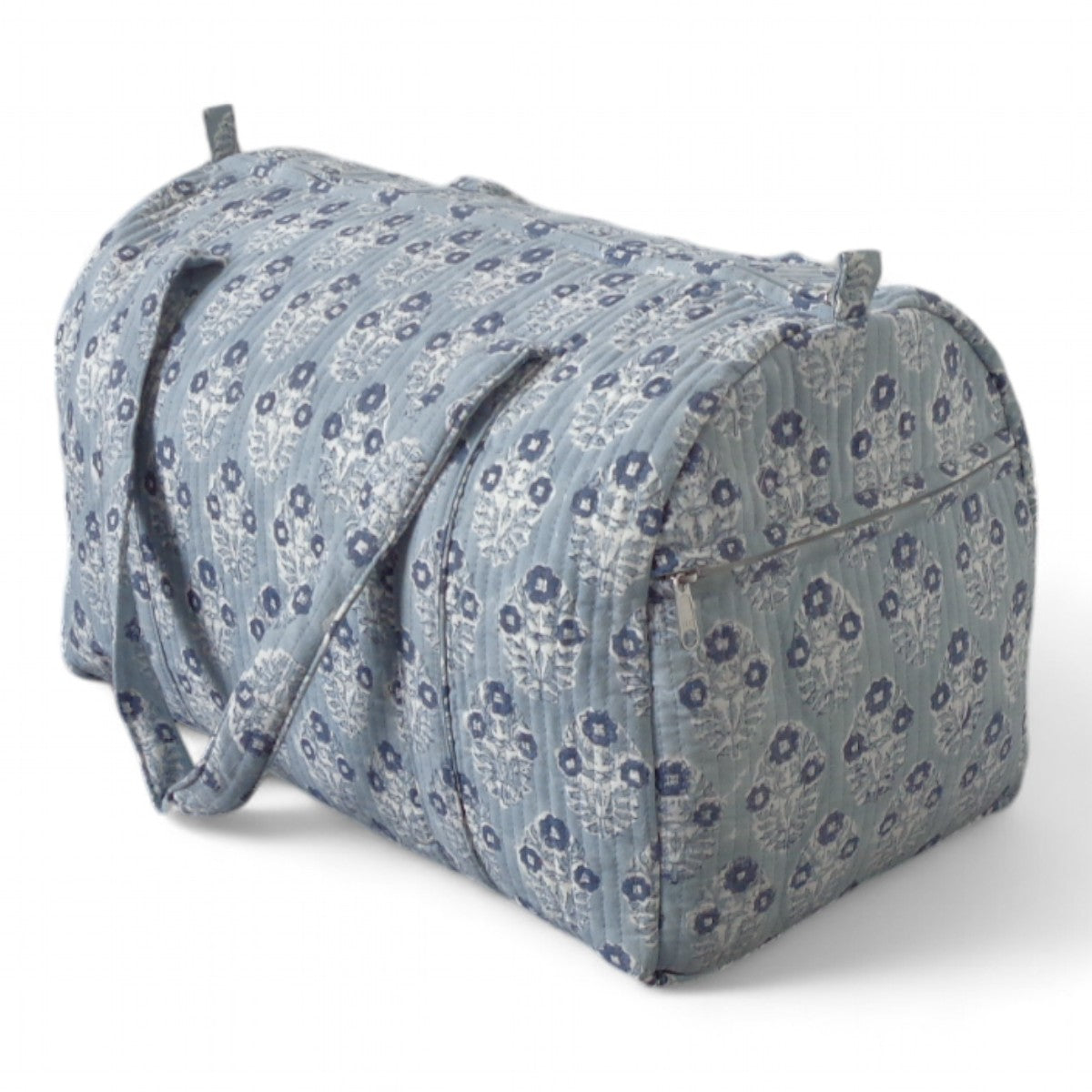 BOLSO WEEKEND  BLOCK PRINT BOOTA CELESTE CLARO