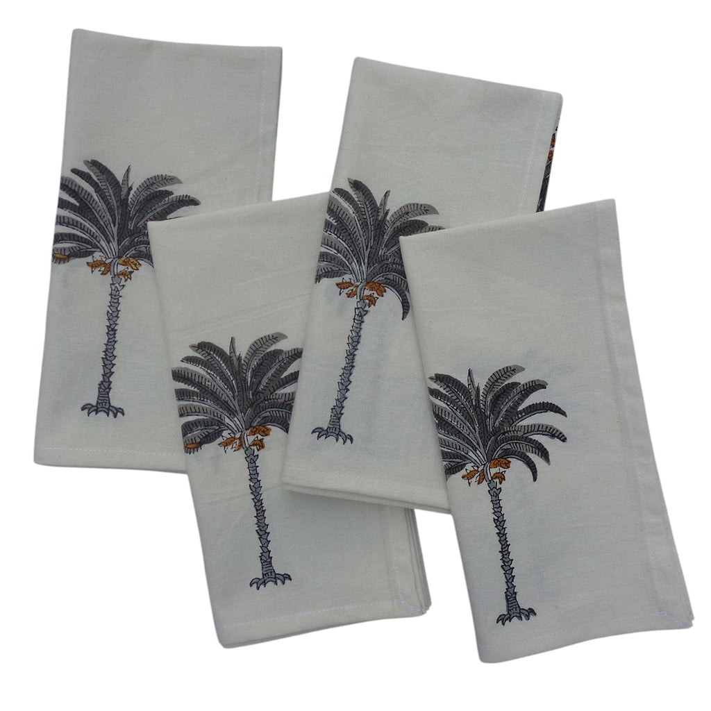 SERVILLETA PALMERA GRIS