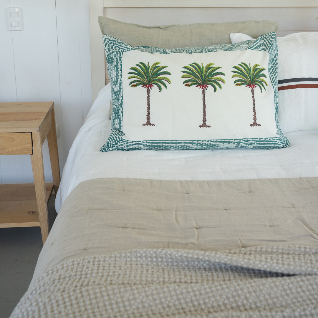 QUILT LINO TAUPE 100X160