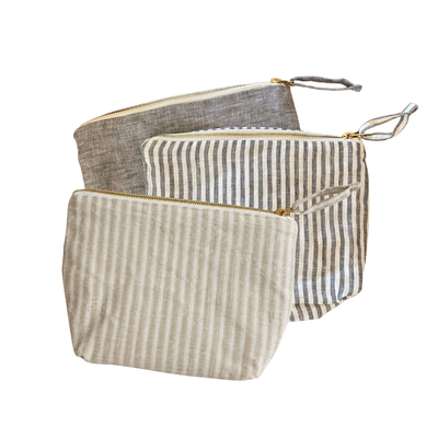 ESTUCHE CAPRI RAYAS BEIGE M