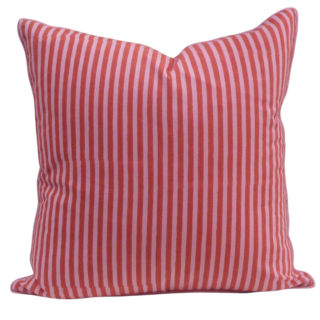 FUNDA COJIN STRIPE PINK 50X50