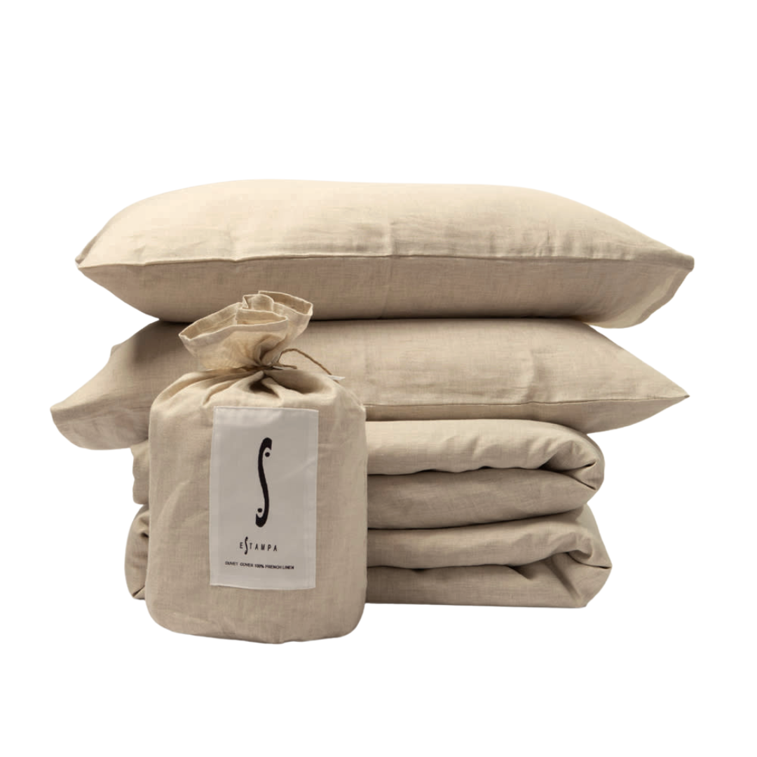 CUBREPLUMÓN ALGODON/LINO OFF WHITE