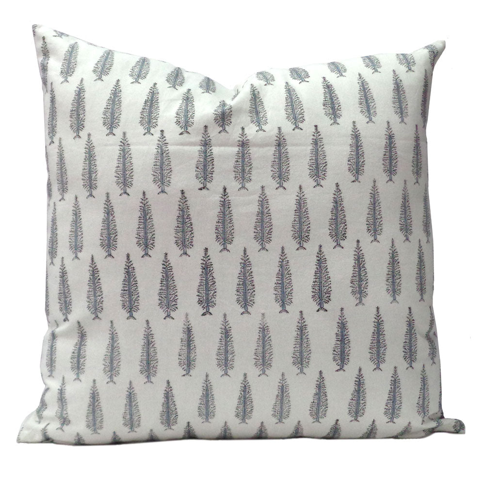 FUNDA COJIN BLOCK PRINT WINTER GRAY 50x50