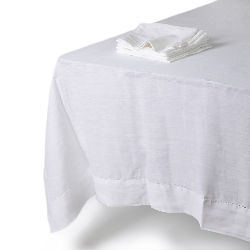 Mantel lino lavado blanco 170x300cm – Rue Vintage 74