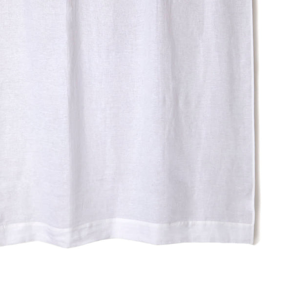 Cortina Bano Lino Blanco