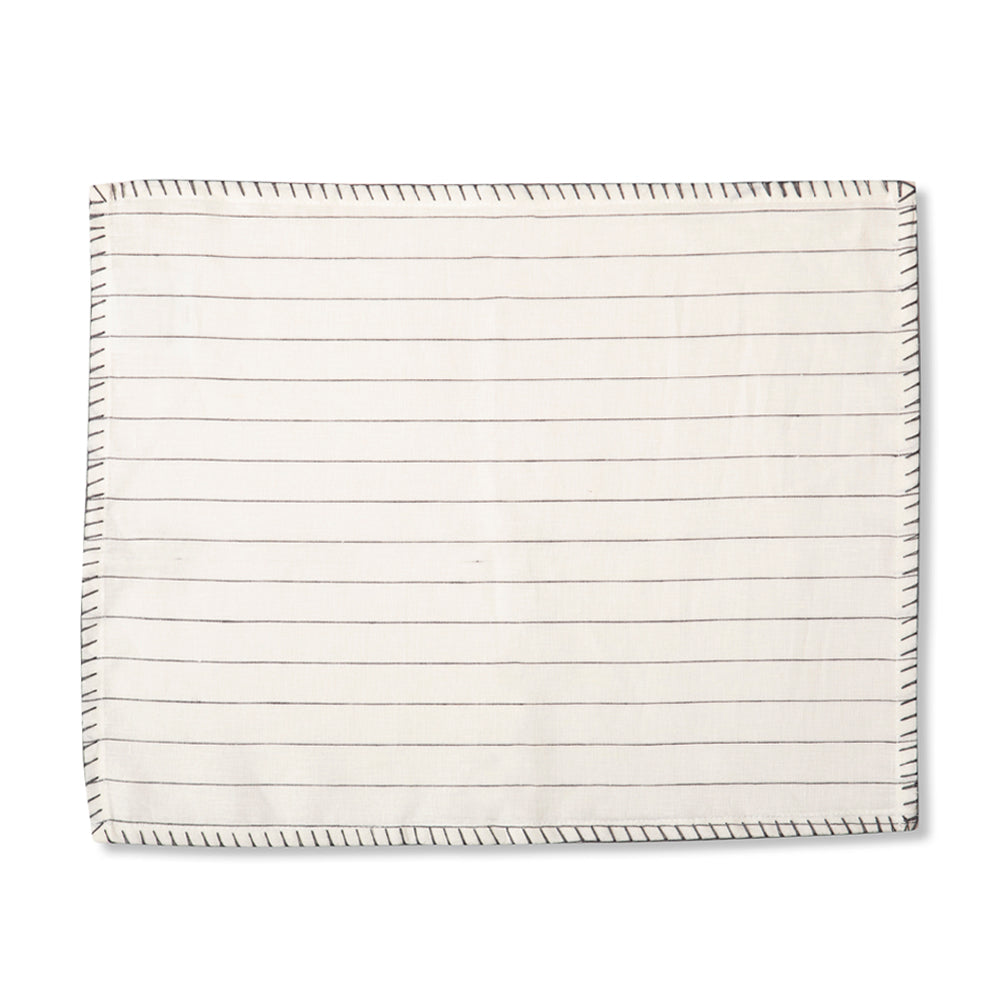 INDIVIDUAL LINO RAYAS GRISES