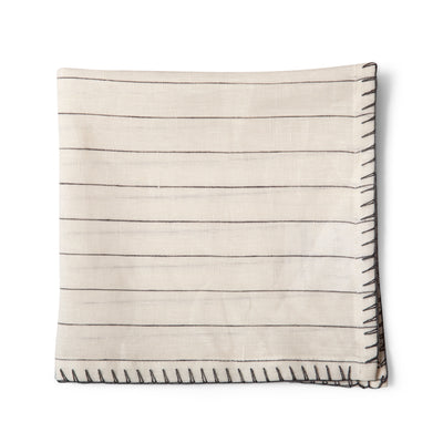 SERVILLETA LINO STRIPE GRIS
