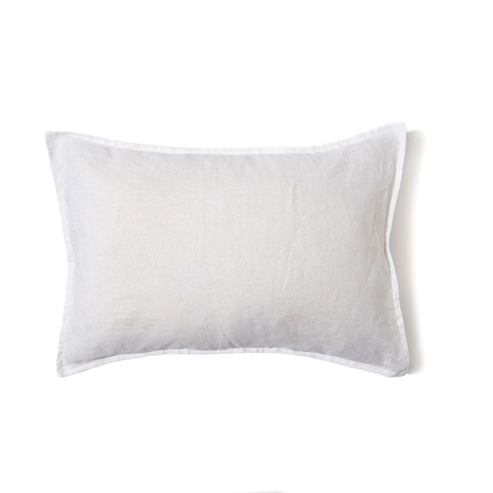 FUNDA COJIN LINO BLANCO 60X40