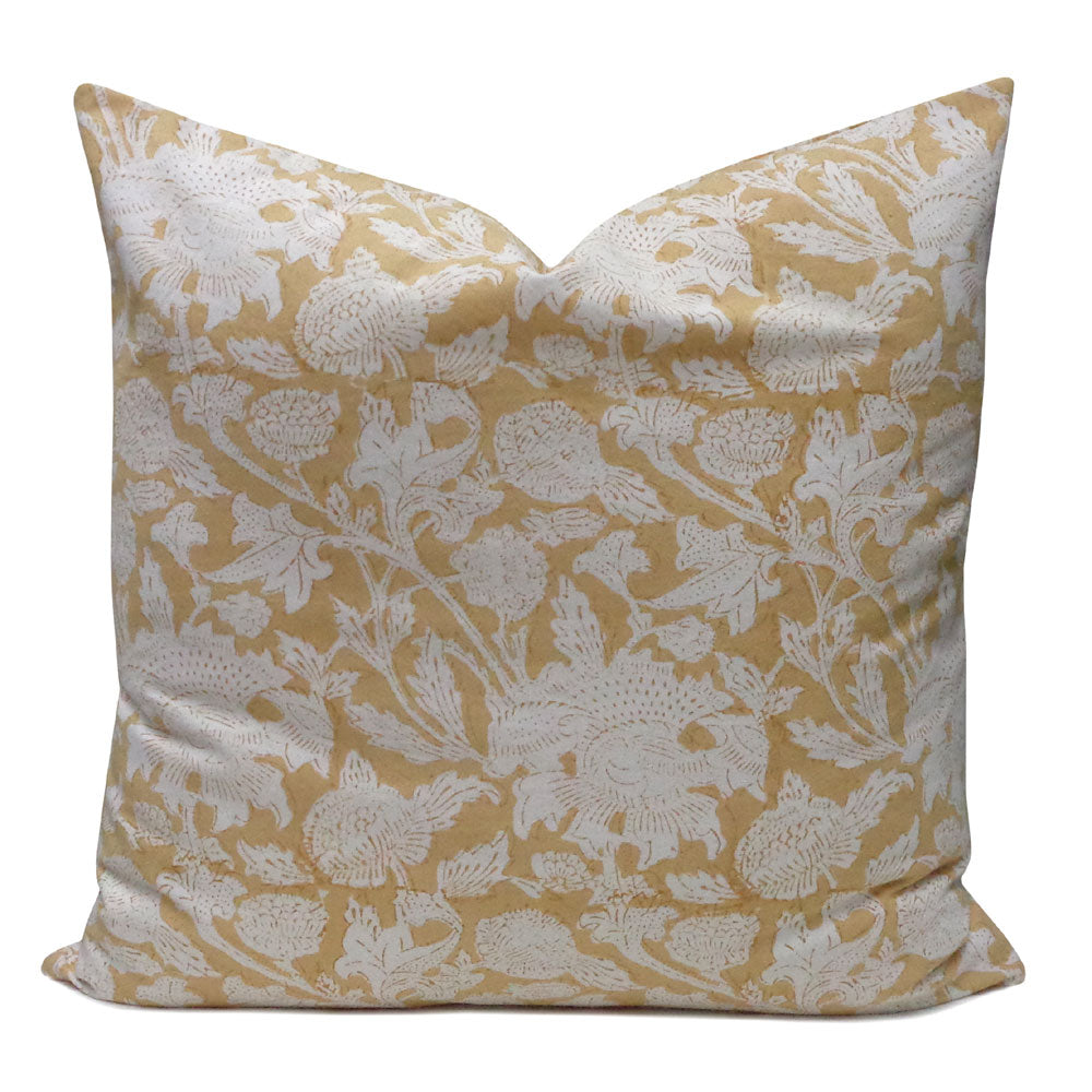 FUNDA COJIN BLOCK PRINT GUD BEIGE 50x50